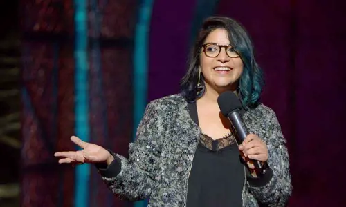 A stand-up comedian in lockdown