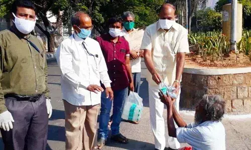 Tirupati: Food packets, commodities supplied to poor, destitutes