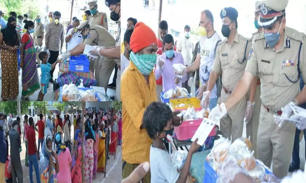 Rachakonda CP launches food distribution to 2500 migrant labourers