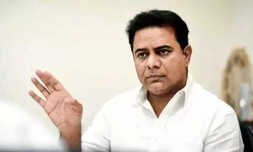 KTR extend thanks to Ramoji Rao for donating Rs 10 crore to Telangana