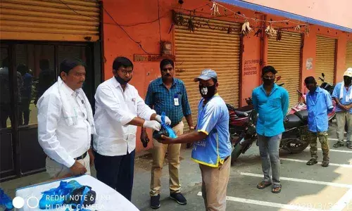 Adilabad: All municipal wards sanitised stated Civic chief Chairman Jogu Premender