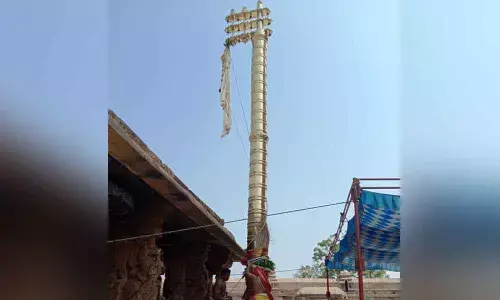 Kadapa: Brahmotsavams begin with Dwajarohanam in Vontimitta