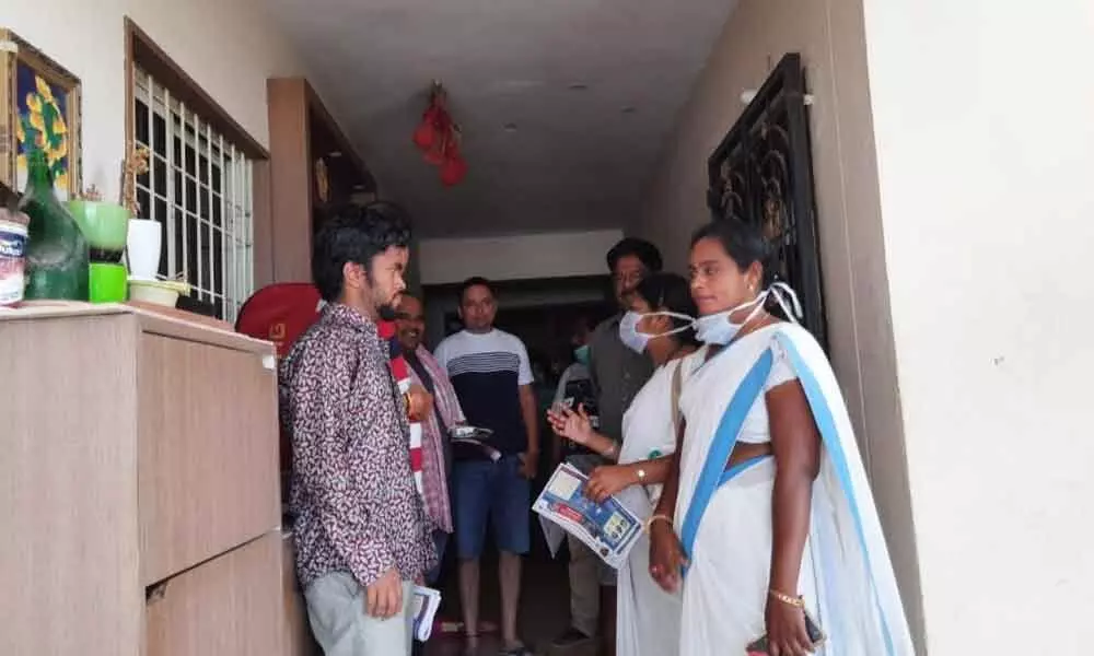 Visakhapatnam: Lack of safety measures forces volunteers to skip door-to-door survey