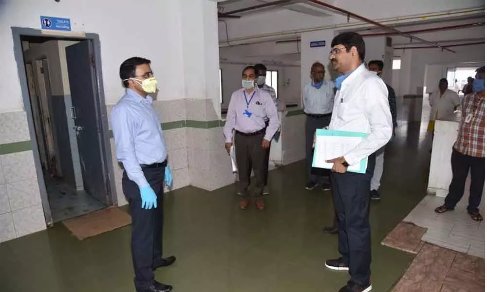 Vizianagaram: Special Officer inspects arrangements in nodal hospital