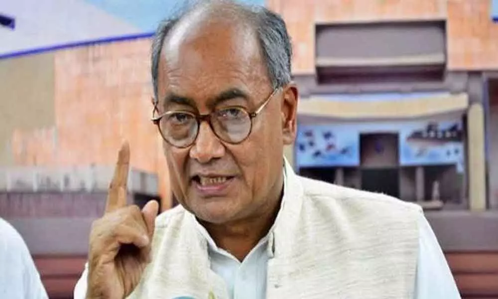 Digvijaya Singh switches off cell phone after harassing calls