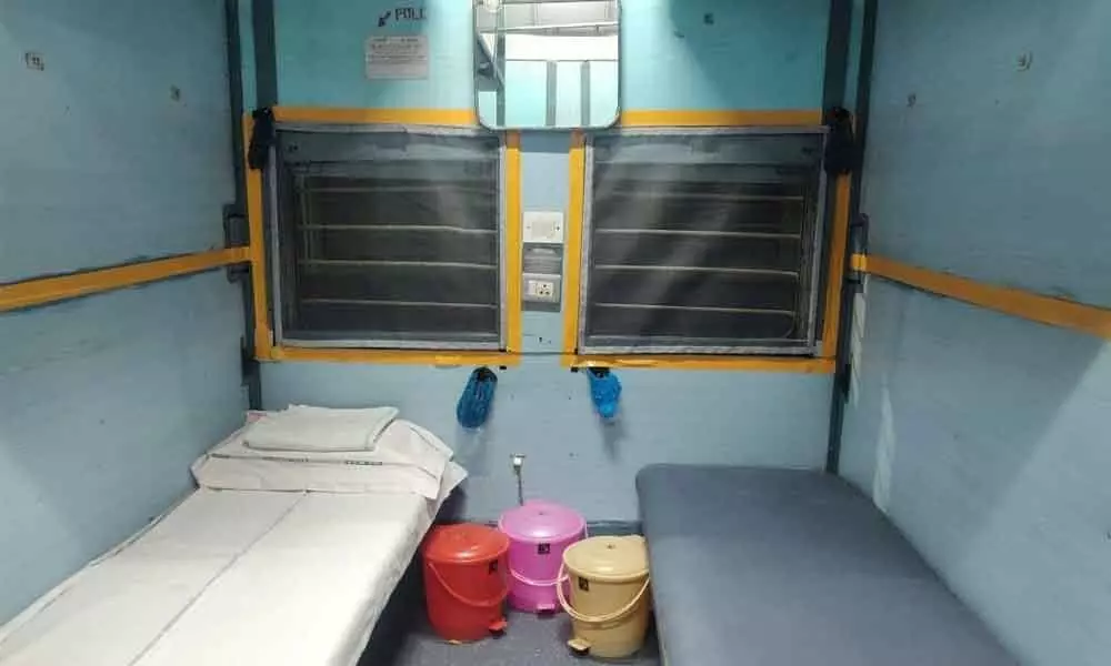 Tirupati: Railway coaches turning into makeshift Covid wards