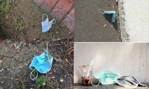 Ongole: Careless disposal of face masks poses health risks