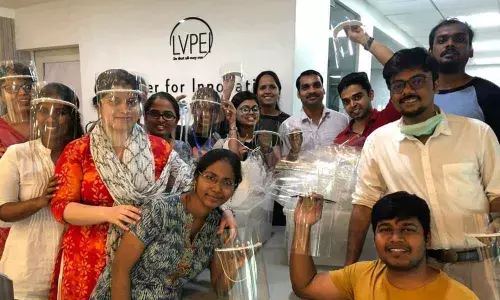 Hyderabad: LV Prasad Eye Institute creates face protective gear at Rs 50