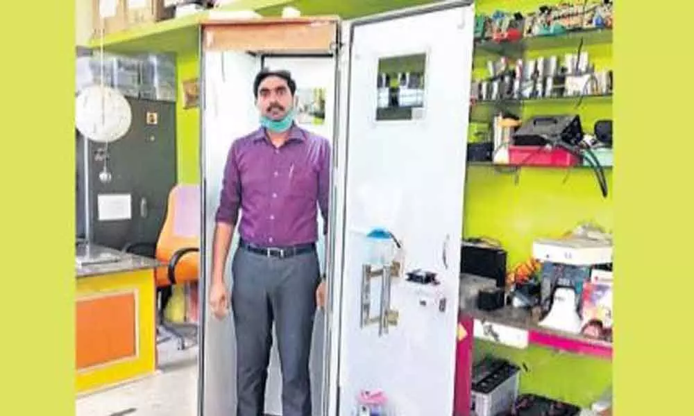 Coronavirus in Andhra Pradesh: Chittoor man develops Corona Steam Booth for sanitisation