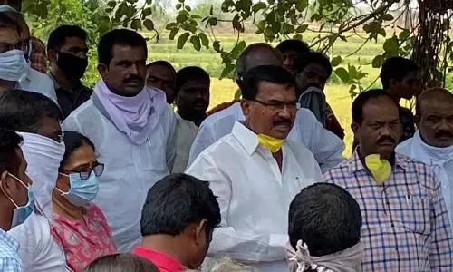 Minister Niranjan Reddy ignores social distancing putting lives at risk amid coronavirus