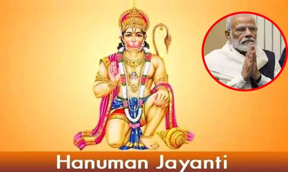PM Modi greets people on Hanuman Jayanti