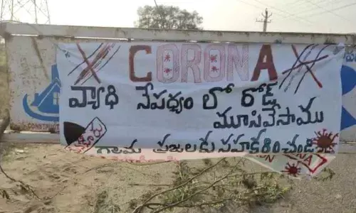 Nellore: Fishermen throw safety net around their habitations