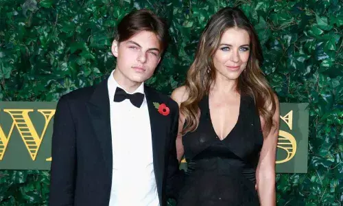 Elizabeth Hurley gets creative during lockdown