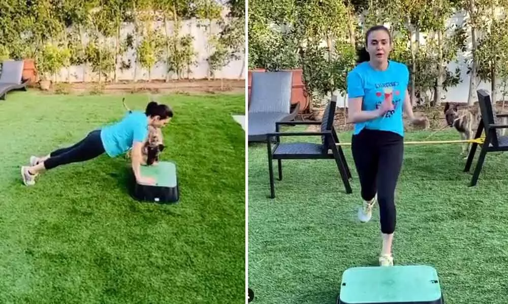 Preity Zinta Shows Off How To Burn Calories In An Amazing Way