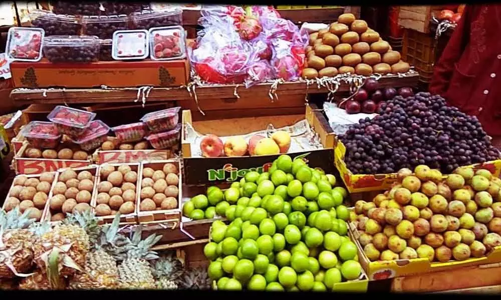 Hyderabad: Makeshift arrangements for fruit market vendors at function hall