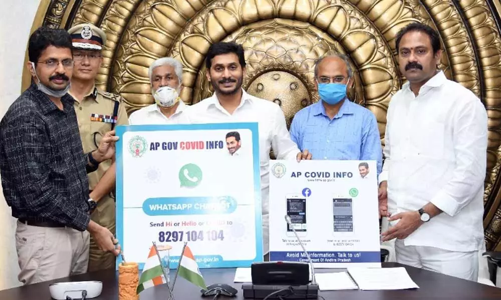 YS Jagan releases WhatsApp Chatbot on Coronavirus in Andhra Pradesh