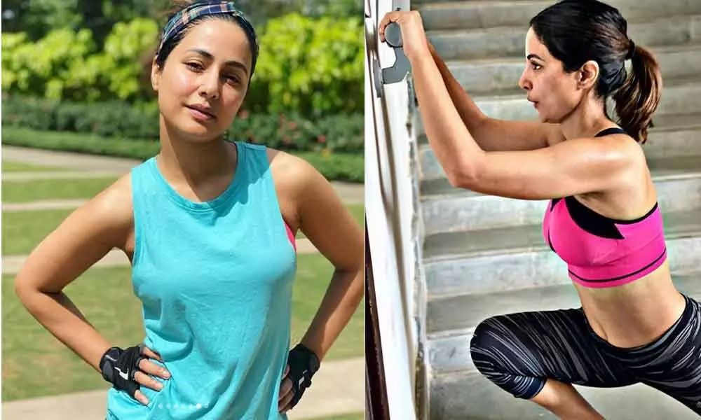 Hina Khans Amazing Workouts Amidst The Lock Down Period