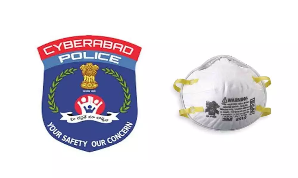 Cyberabad police promotes Mask-on policy