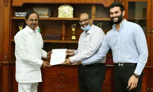 Ramky Enviro donates Rs 5 crores to Telangana CMRF