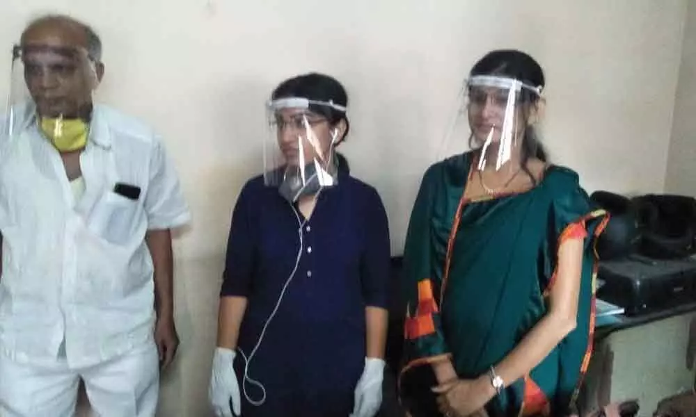 Hyderabad: City siblings make unique face shields
