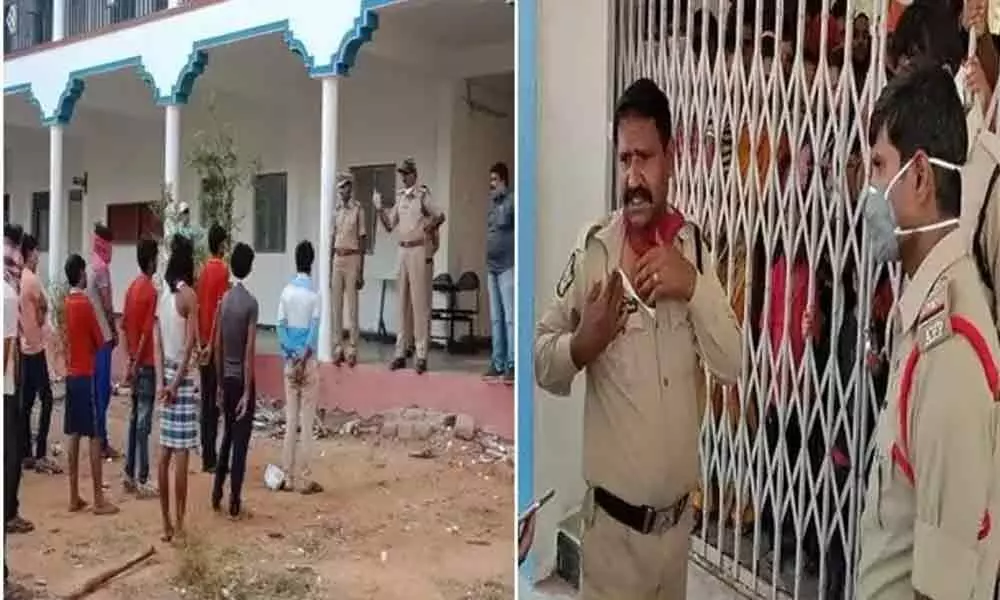 Coronavirus in Anantapur: Tension prevails after a clash between police and Migrant Workers