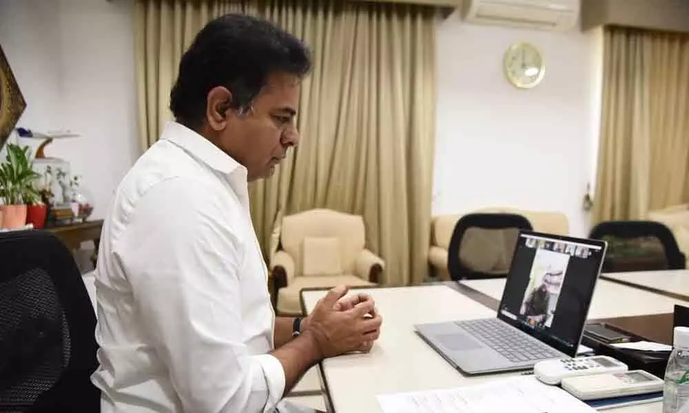 KTR interacts with Industry bigwigs, explains govts strategy to contain coronavirus