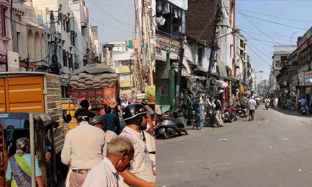 Hyderabad: Social Distancing Goes For A Toss At Begum Bazar