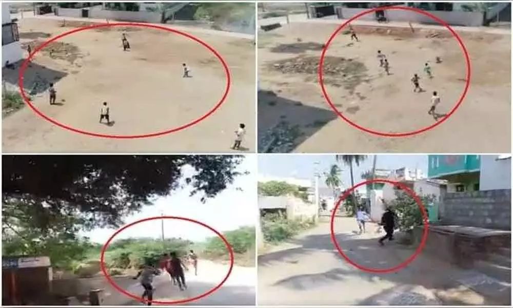 AP police drone caught children playing cricket during lockdown