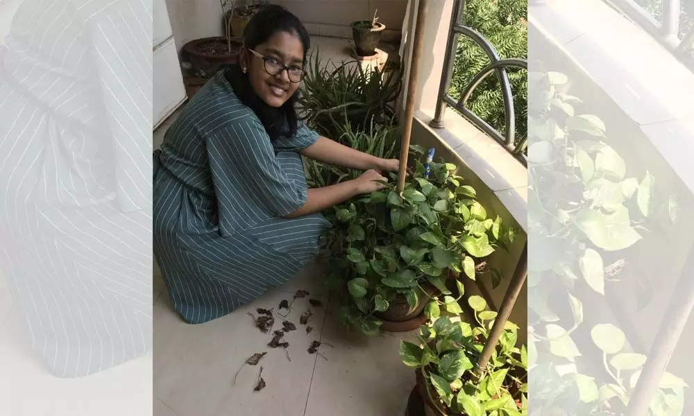 Visakhapatnam: Class-VII student Aparajitha keeps herself busy engaging in things she longed to do