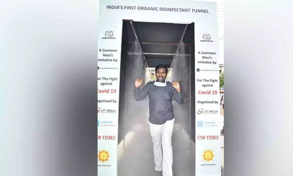 Corona shield tunnel inaugurated in Anantapur
