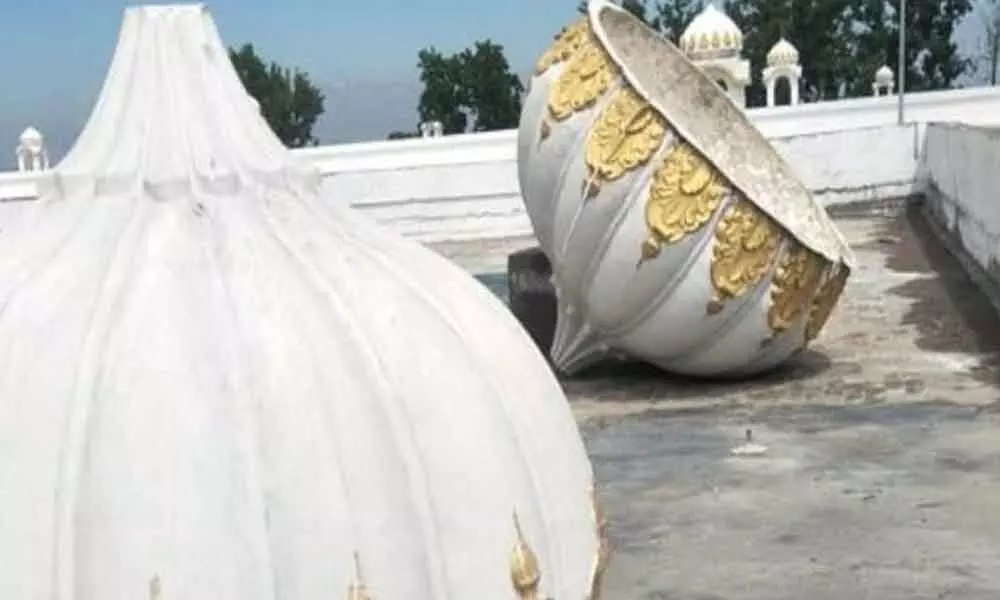 Pakistan government exposed as 8 domes of Kartarpur shrine collapse