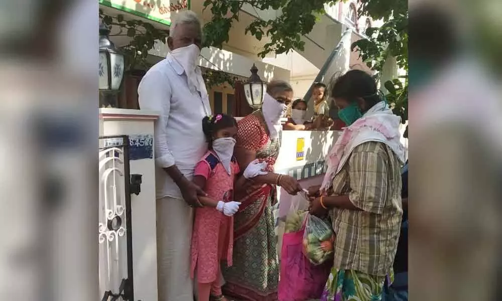 Ongole: Donors continue to lend helping hand to needy