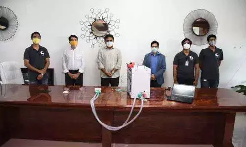 Minister KTR inspects affordable ventilator developed by T-works