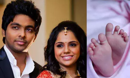 Baby Girl For GV Prakash And Saindhavi Baby Girl For GV Prakash And Saindhavi