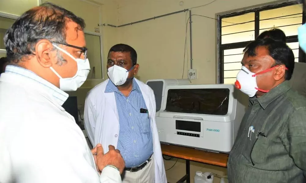 Prakasam Collector Pola Bhaskara said Tests for coronavirus to begin on april 27