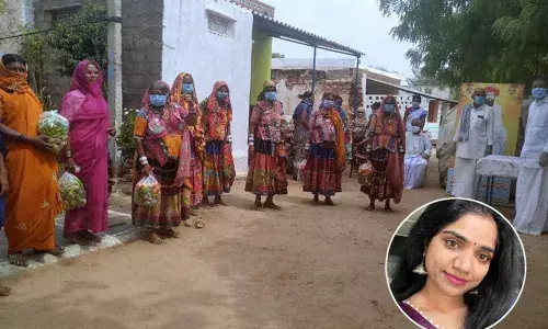 Susmitha, Dr Anand help Tribals in Anantapur