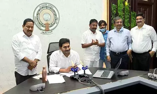 CM YS Jagan launches Jagananna Vidya Deevena, keeps it a low affair amid lockdown