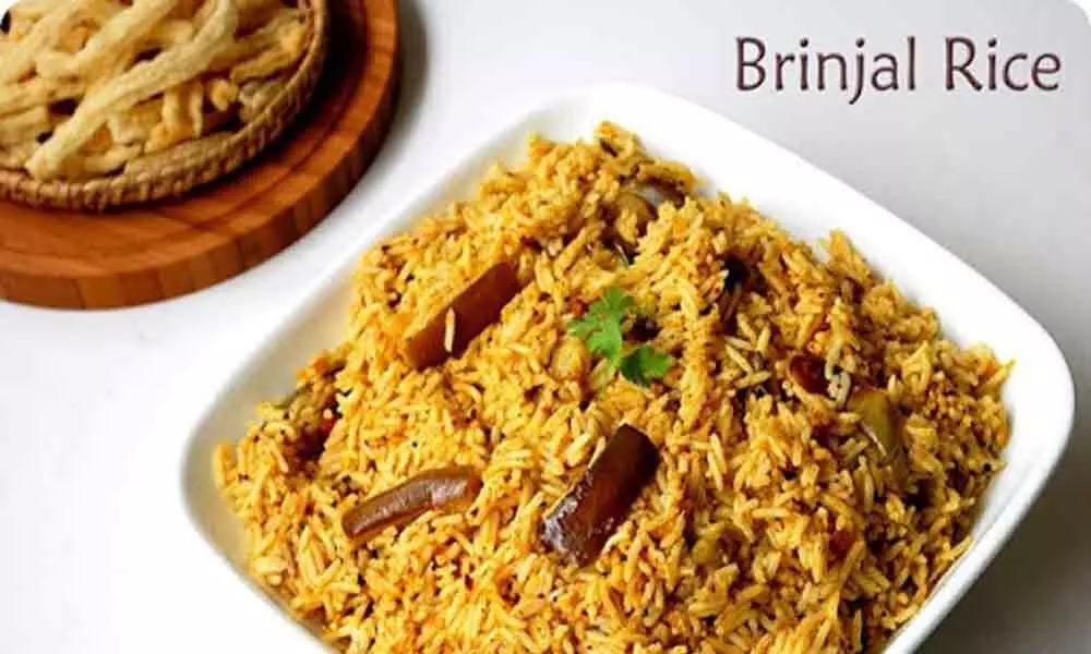 Brinjal Rice: A Succulent Rice Recipe For All The Eggplant Lovers