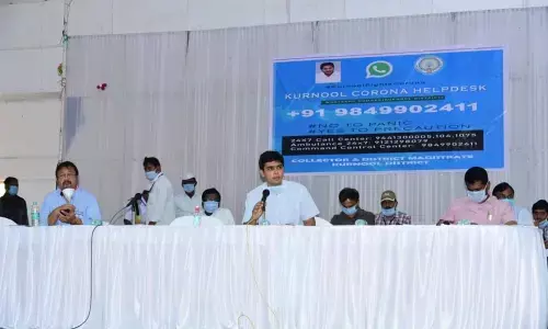 Kurnool: Joint Collector Patanshetty Ravi Subash asks health staff to use PPE kits, masks