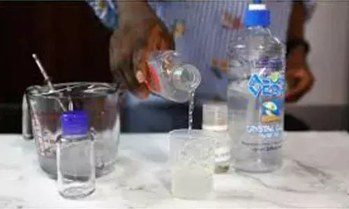 Corona positive youth drinks sanitiser