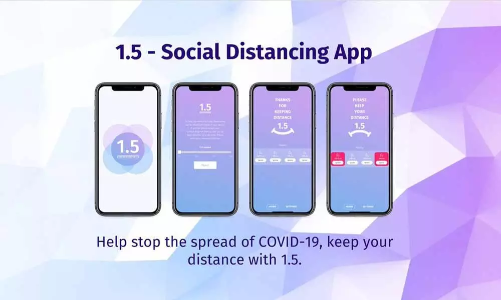 1Point5: A Specially Designed Application To Maintain Social Distance