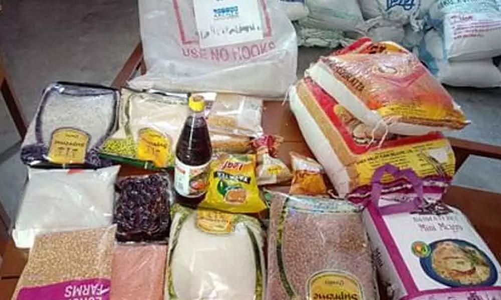 Hyderabad: Charity group distributes ration to poor