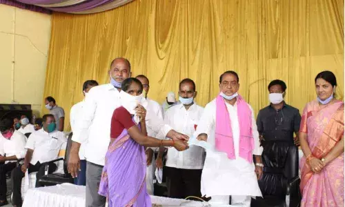 Kalyana Lakshmi cheques worth 81Lakhs distributed in Nirmal