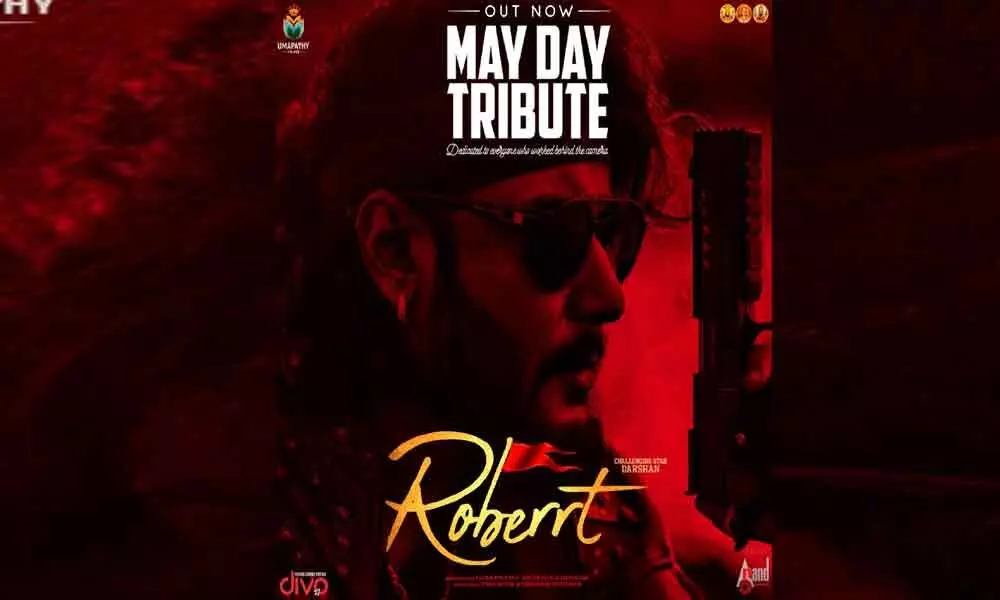 Darshan Dedicates Making Of Roberrt Video To Technicians On Labour Day