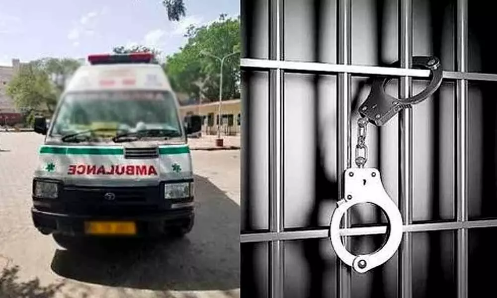 Hyderabad: Two arrested for transporting toddy in ambulance