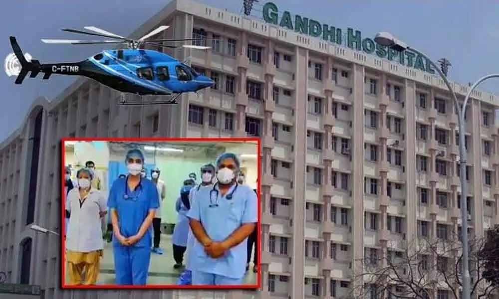 IAF chopper to shower flowers on Gandhi hospital staff on May 3