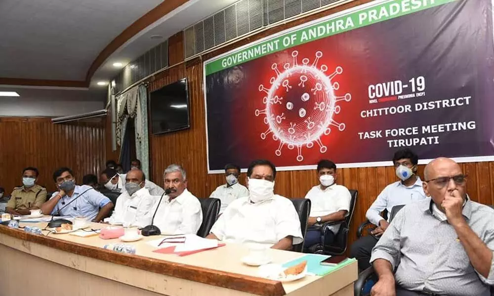Take steps to transport migrant labourers, Deputy CM K Narayana Swamy tells officials at Tirupati