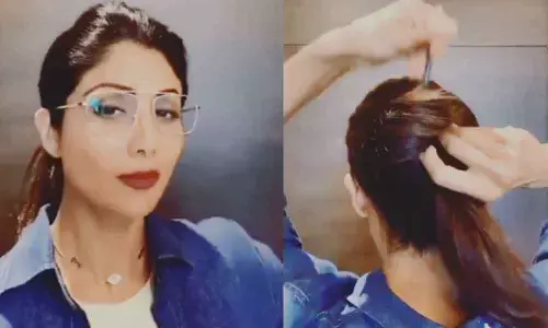 Shilpa Shettys Simple Way Of Tying Bun