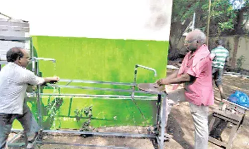 Ongole RTC region introduces non-contact hand washing system