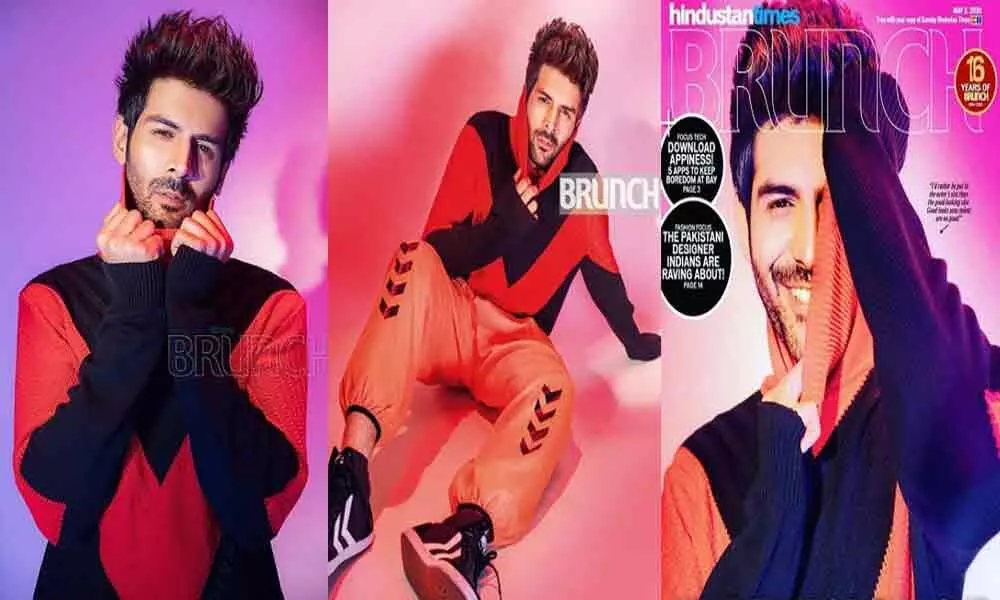 Kartik Aryan Looks Cool On Hindustan Times Brunch Cover Page